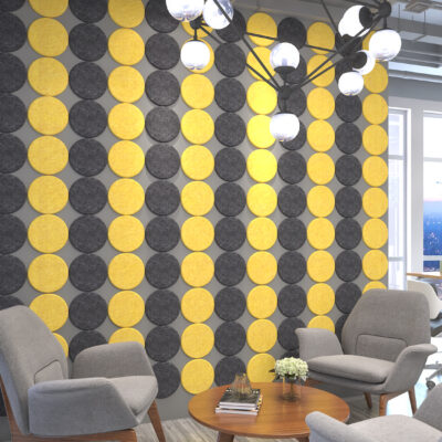 Carreau circulaire acoustique Alpha