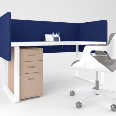 Séparateur de bureau Style 5 - Bleu nuit