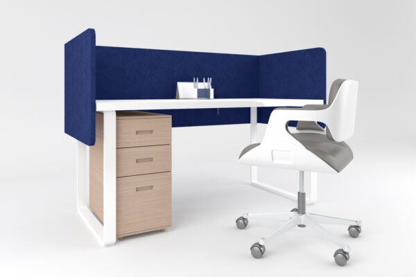 Séparateur de bureau Style 5 - Bleu nuit