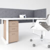 Séparateur de bureau Style 2 - Gris ardoise
